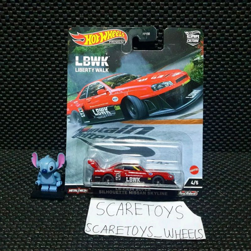 Hot Wheels mountain drifters LB Er34 super silhouette nissan skyline mountain drifters lbwk merah re
