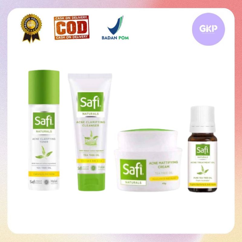 SAFI White Natural Anti Acne Cleanser | Cream | Acne Clarifying Toner