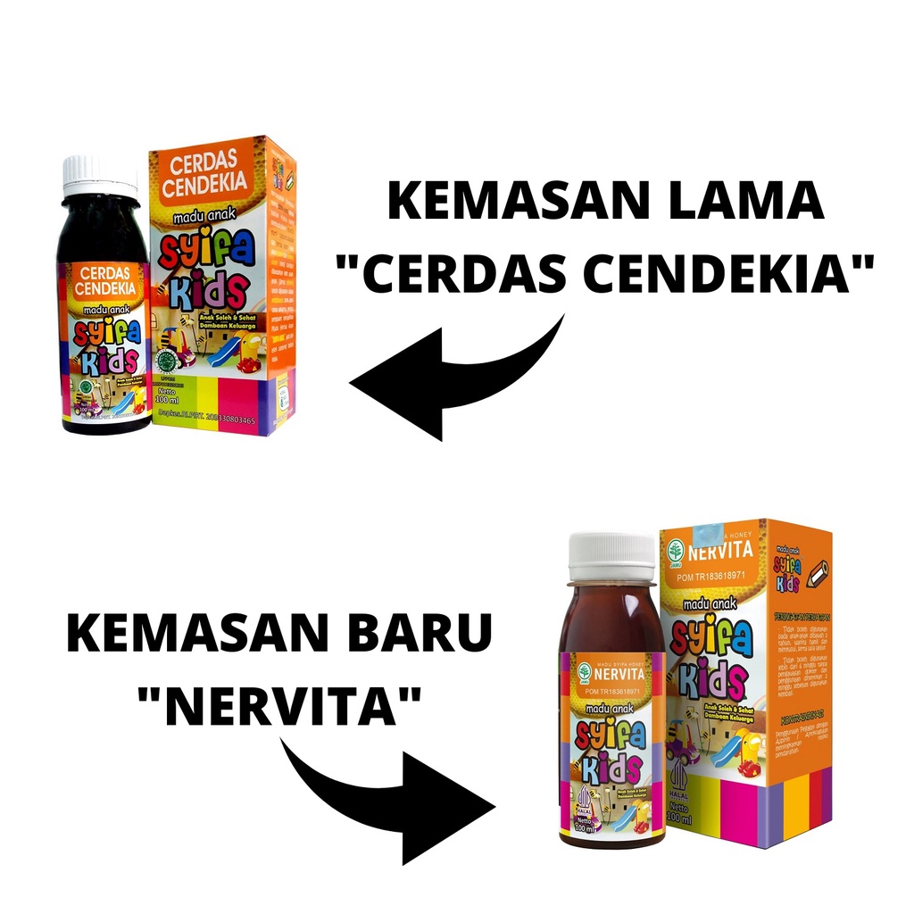 HIU Syifa Kids Nervita Suplemen Nutrisi Otak Cerdas Cendekia