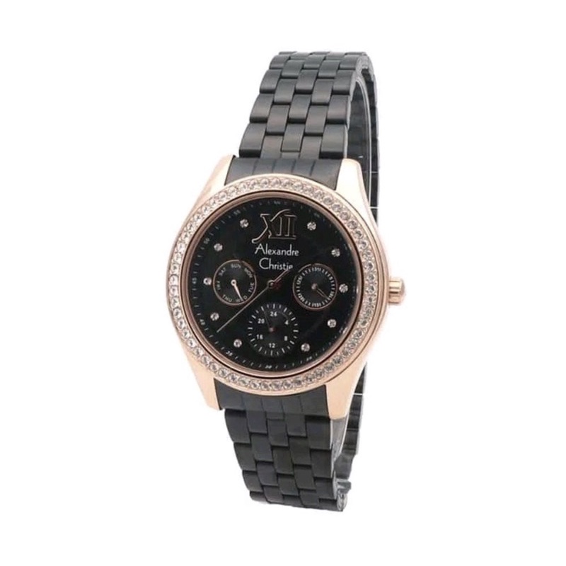 alexandre christie 2496bf wanita black rosegold