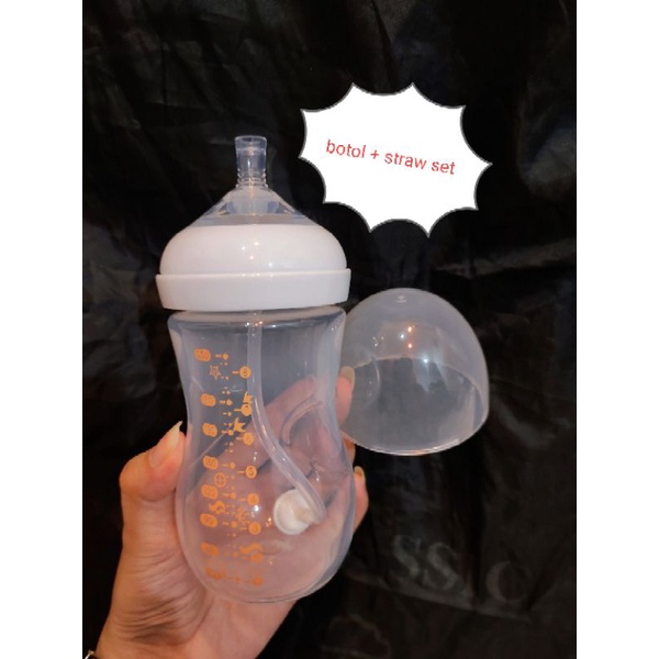 botol susu natural bebe free / botol susu sedotan