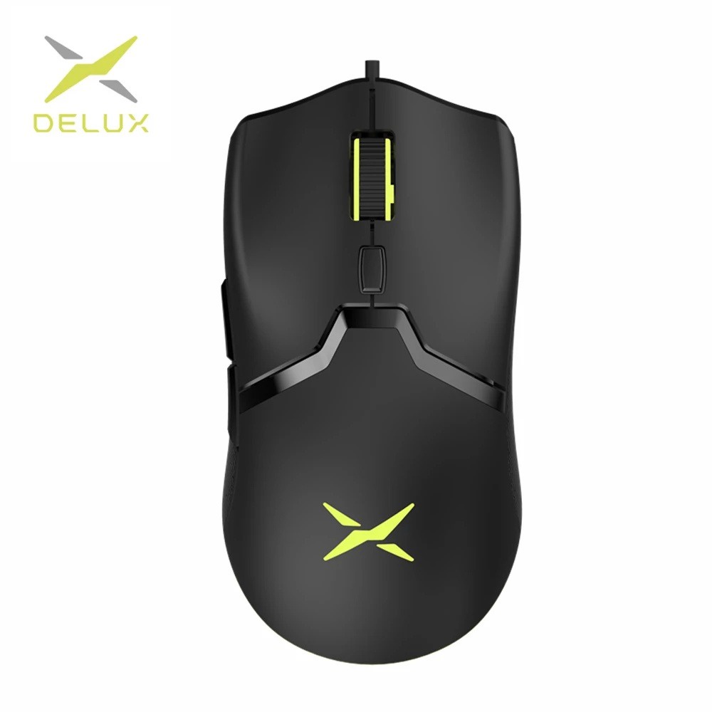 Delux M800 Gaming Pro Mouse 2.4G Wireless / Wired / Bluetooth RGB Light PAW 3370 sensor Multi-Devics