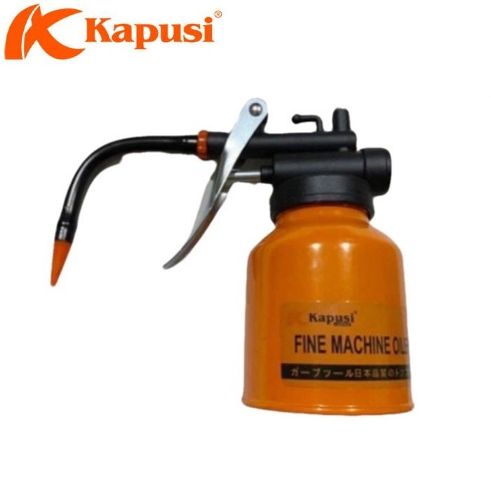 Kapusi Kaleng Oli 200cc Oil Can Pipa Fleksible Fine Machine Oiler K-1051
