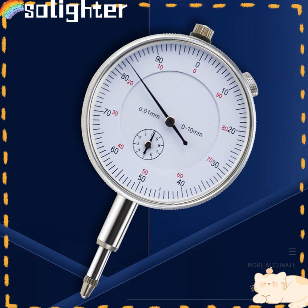 Solighter Indikator Presisi Alat Ukur Akurasi Woodworking Dial Gauge