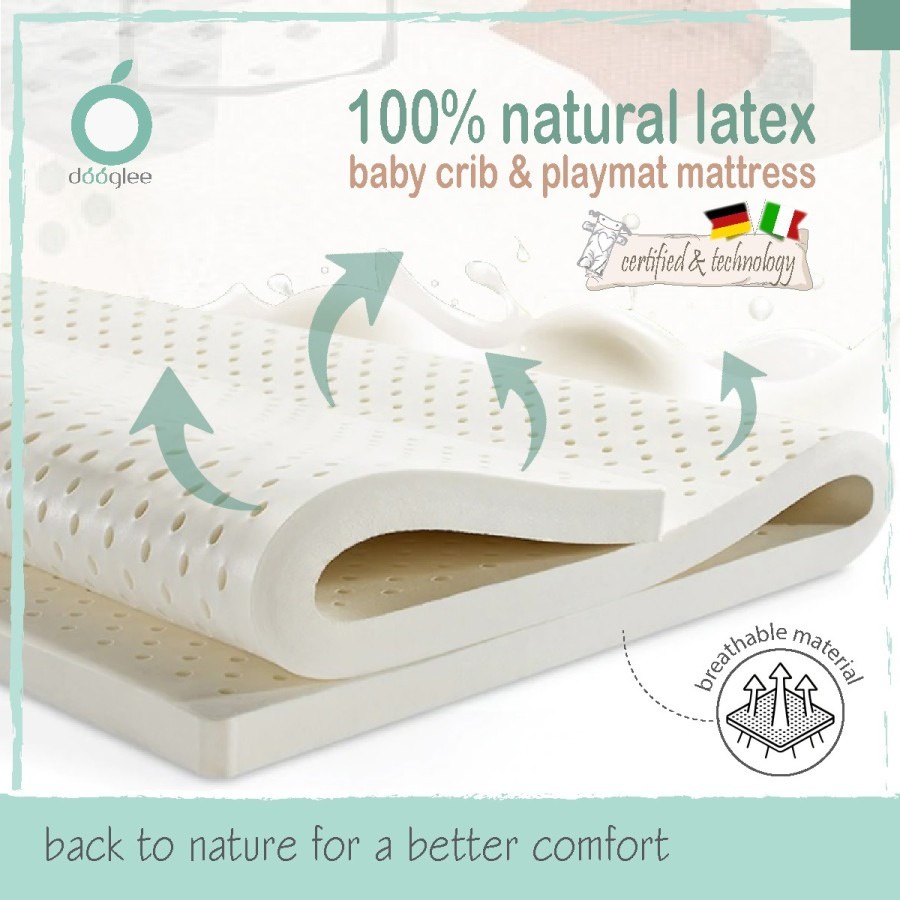 Dooglee - Mattress Pad Latex 87 x 52 x 5cm