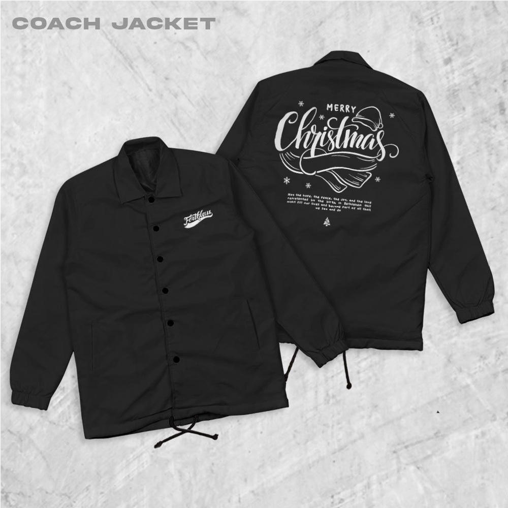 Fortglass CTYPO Coach Jaket Polos Pria Jaket Parasut Unisex Coach Pria Lengan Panjang