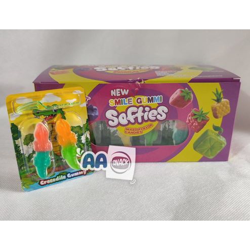 PERMEN LUNAK SOFTIES BENTUK BUAYA ISI 30 X 10 GR