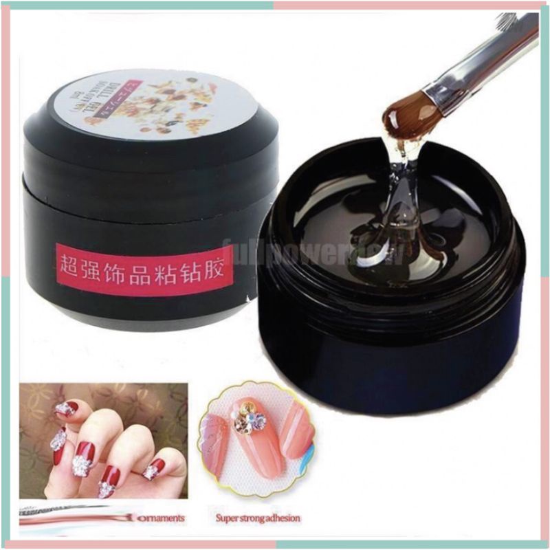 Lem Aksesoris kuku / Sticking Drill Glue / Nail Glue Gel Nail Art Lem Kupal Manicure Pedicure KU026