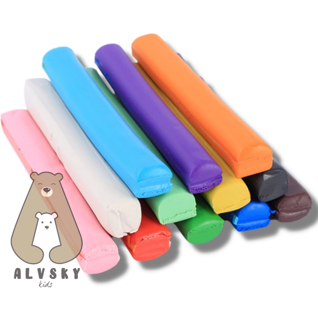 MAINAN EDUKASI ANAK POLYMER CLAY MAGIC / LILIN MAINAN 8 WARNA