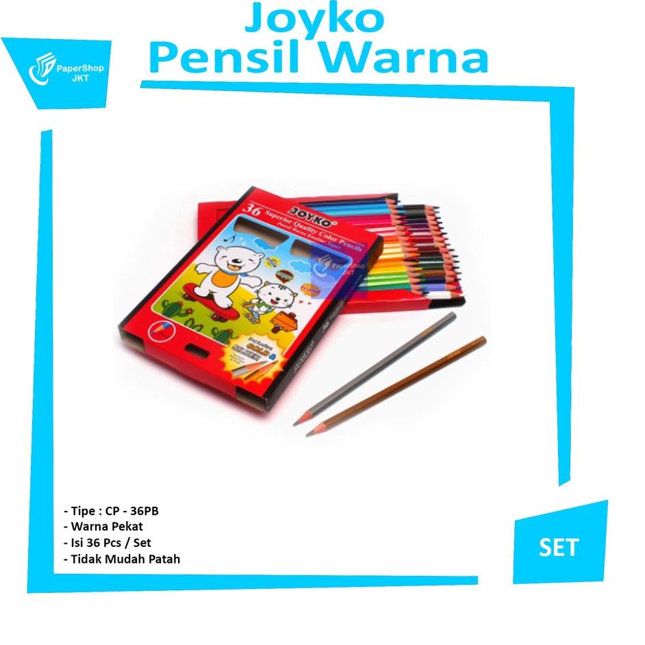 

Miliki JOYKO - Pencil Color CP-36PB Pensil Warna Panjang - Set