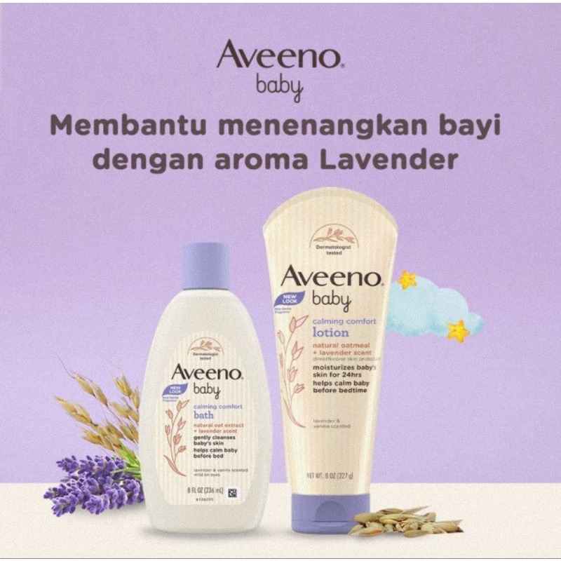 Aveeno Baby Calming Comfort Bath 236 ml - Shampo &amp; Sabun Mandi Bayi