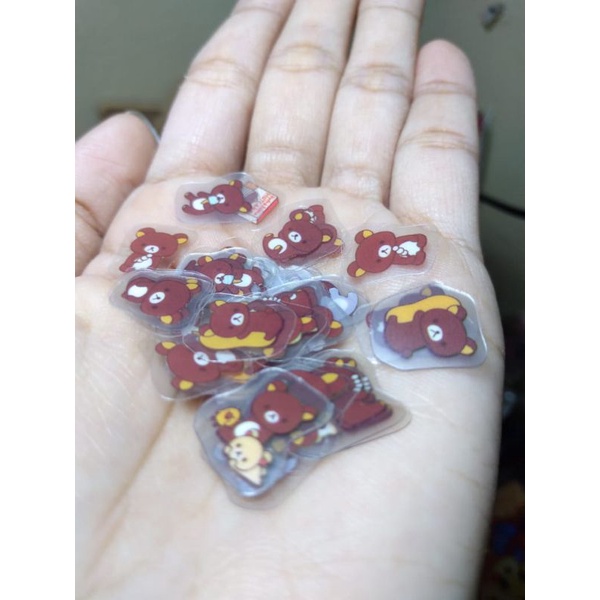 

stiker motif rilakkuma lukisan lucu untuk dekorasi diary/planner/ notebook size minii