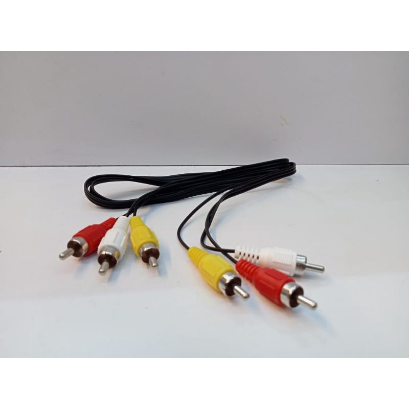 Kabel RCA 3x3 Audio Video Kabel untuk TV, STB, PLAYSTATION, DVD