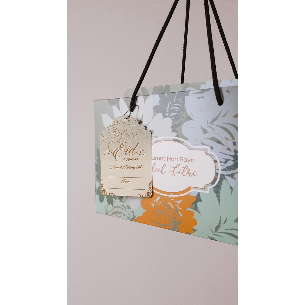 

5 PCS // GABLE BOX KOTAK FLORAL ORANGE 23x12x15cm