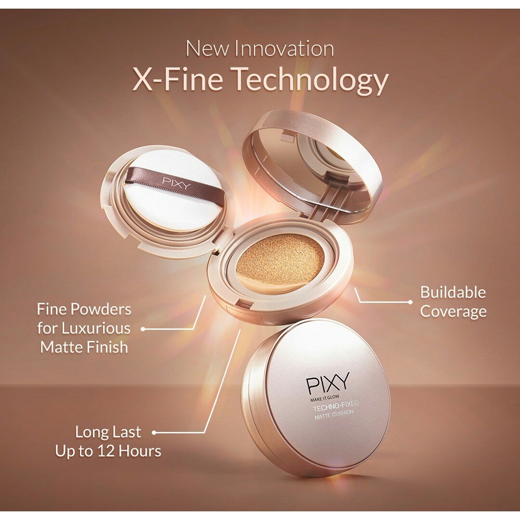 PIXY Make It Glow Techno Fixed Matte Cushion (REFILL)