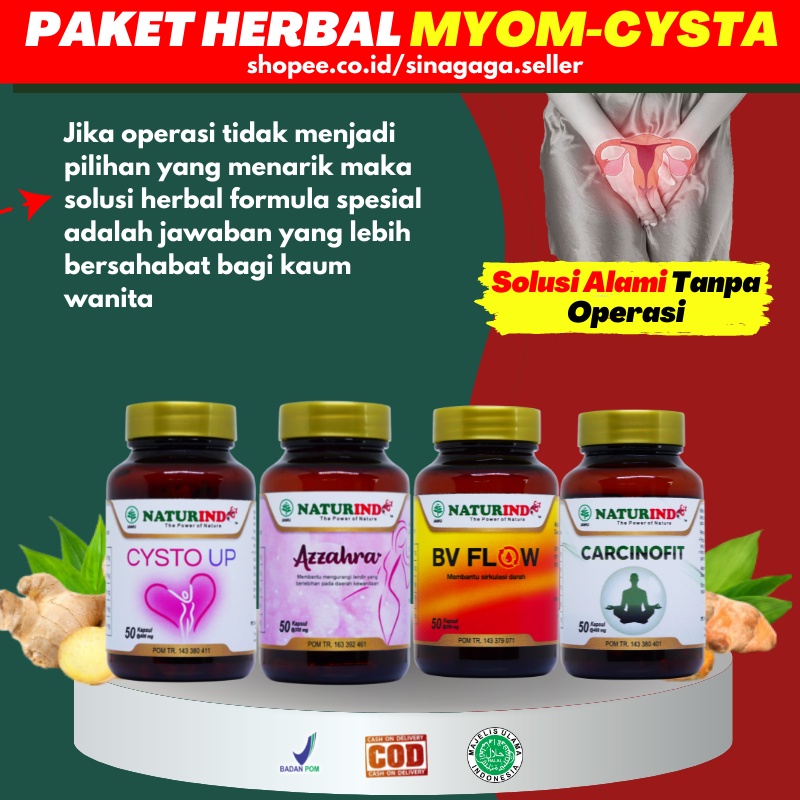 Paket Lengkap Obat Kista Miom Herbal Obat Kista Bartholin Ovarium Endometriosis Cysta Mioma Obat Pel