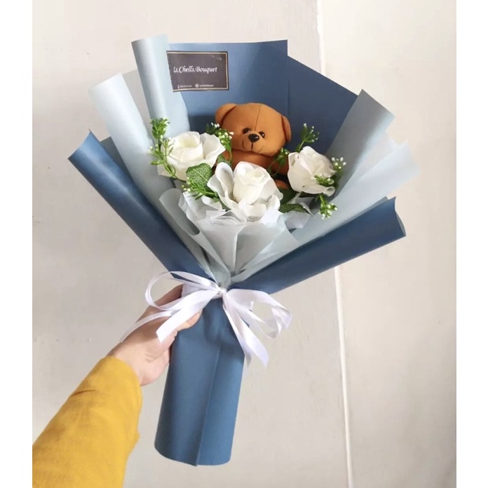 

Flowerteddy bouquet / buket boneka dan bunga