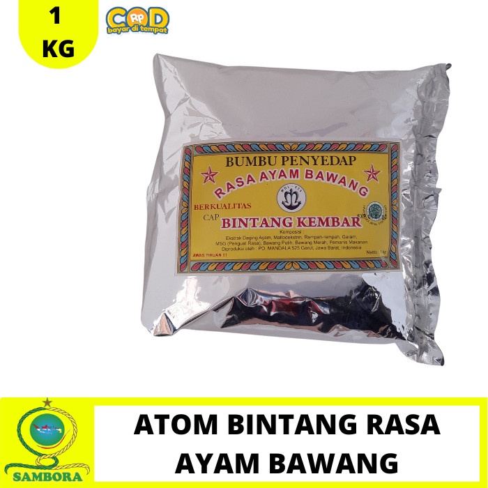 

Bumbu Tabur Atom Bintang Penyedap Rasa Ayam Bawang 1 Kg Murah I Bumbu Masak Instan Atoom Bintang 1 Kilo Bubuk Asin Gurih Bumbu Dapur I Sambora Jaya