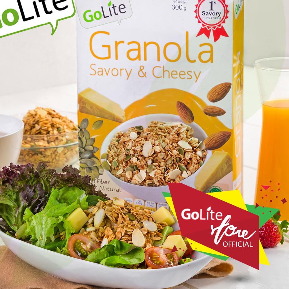 Jual Granola GoLite Savory Cheesy Toasted Muesli 300g Shopee Indonesia