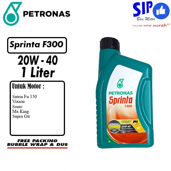 Oli Motor Satria F VIxion Verza Byson Sprinta F300 20W-40 1L 1000ml