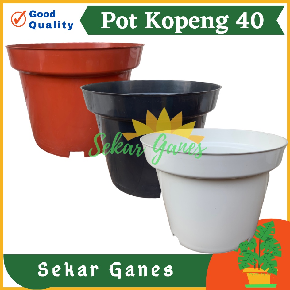 TERMURAH Pot Kopeng 40 Hitam Putih Coklat Besar Jumbo Plastik Ukuran 40cm 50cm 70 cm 100cm Pot Putih Pot Tanaman Pot Bunga