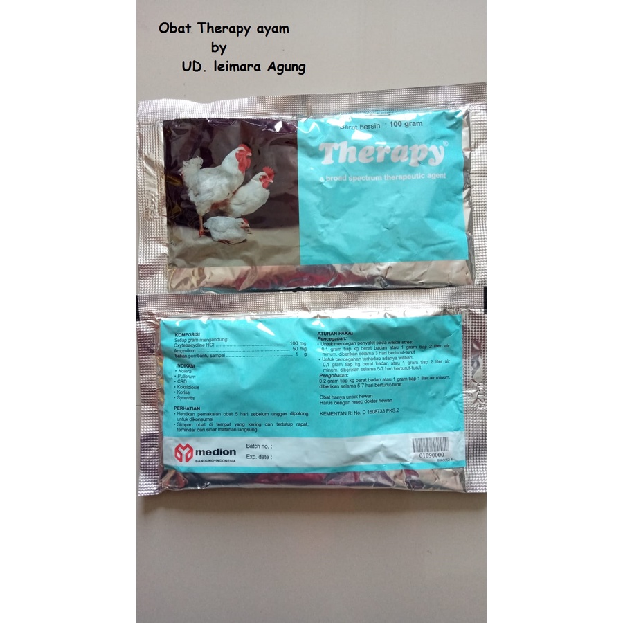 Obat Therapy ayam antibiotik spektrum luas