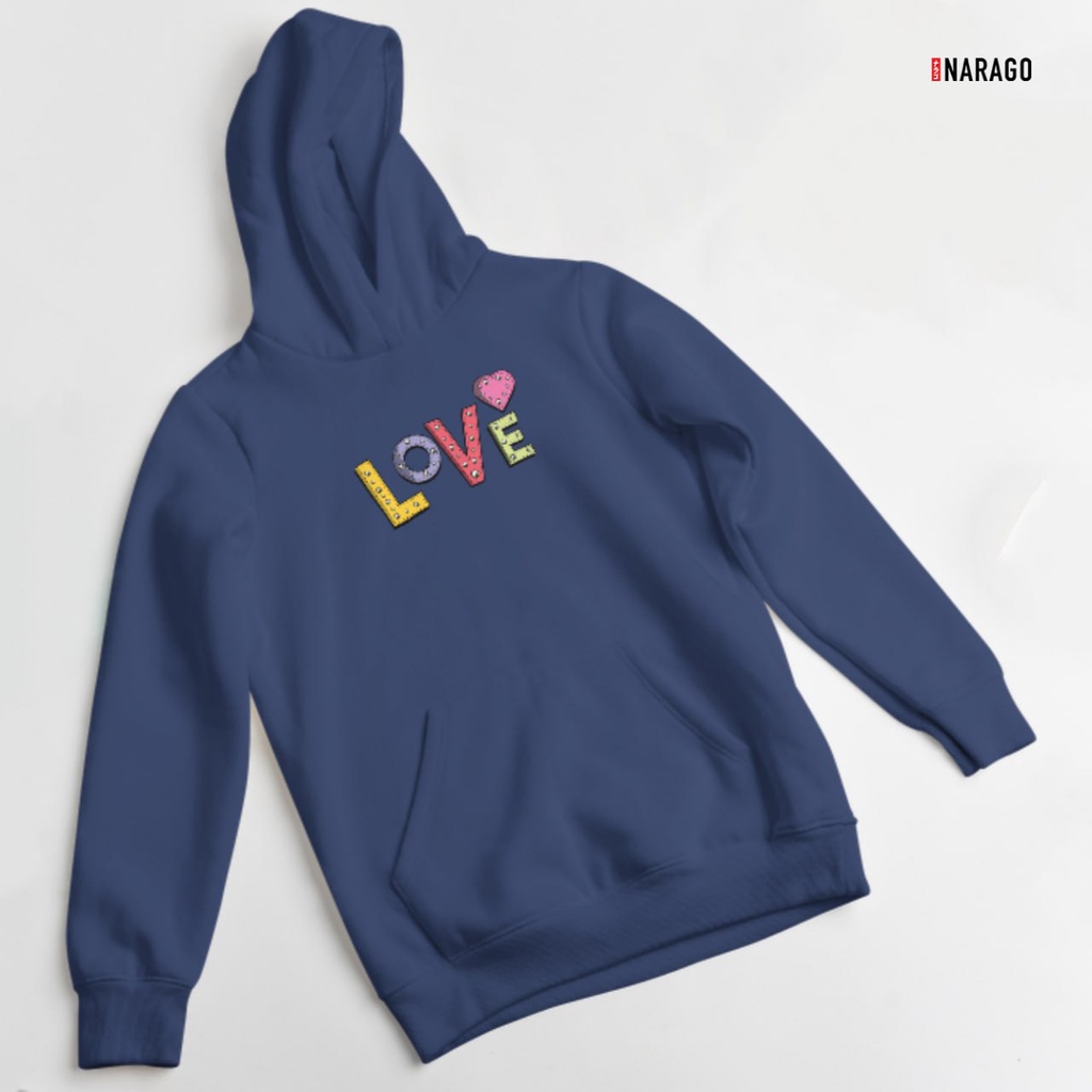 Nara.Grosir - Hoodie Jumper Love l Sweater Hodie Unisex