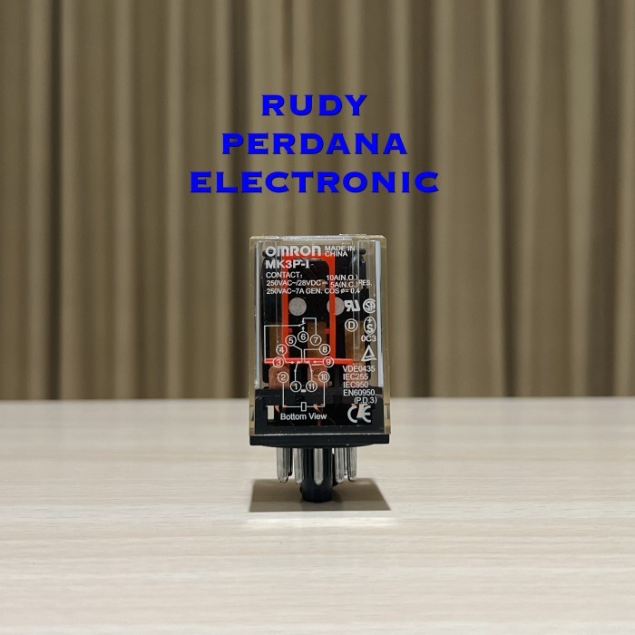RELAY MK3P 11P 11 PIN KAKI 110VAC AC 110V 110 VOLT