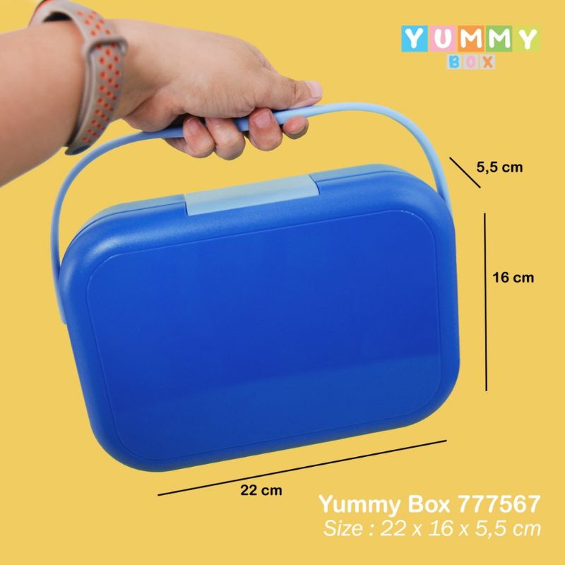 Yummy Box Carry Medium Bento Colors 777567 / Kotak Bekal Makan Anak
