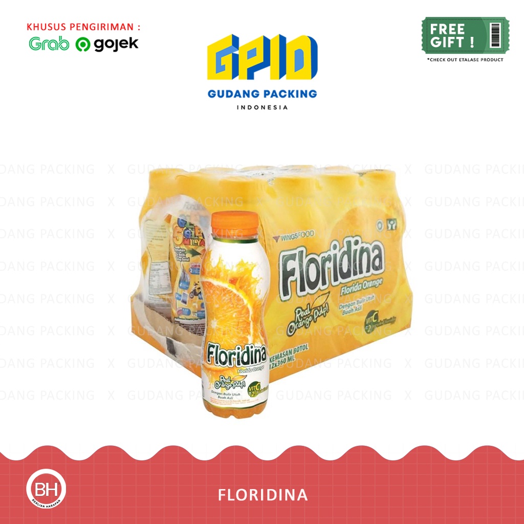 

(GOSEND/GRAB) WINGSFOOD - FLORIDINA Orange Vit C 350ml isi 12