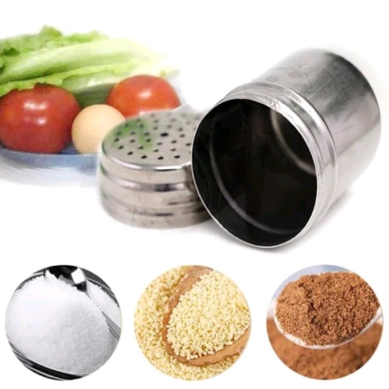 TEMPAT BUMBU STAINLESS / WADAH BUMBU DAPUR / PEPPER SHAKER