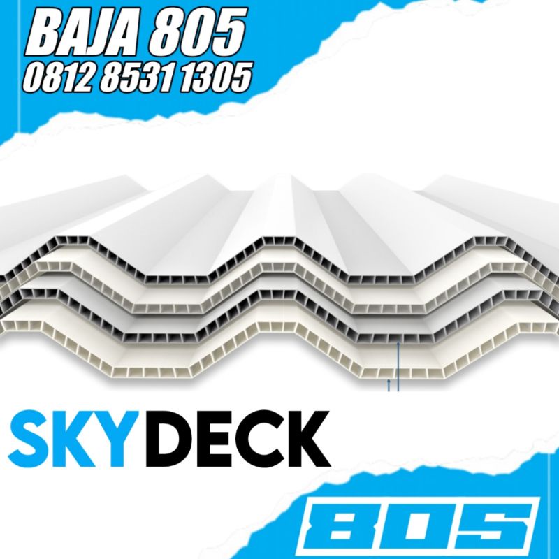 ATAP UPVC SKYDECK 1000 6 MTR PUTIH