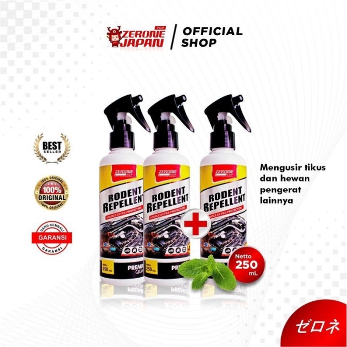 Pengusir Tikus Zerone Rodent Repellent Pembasmi Tikus Untuk Kap Mobil