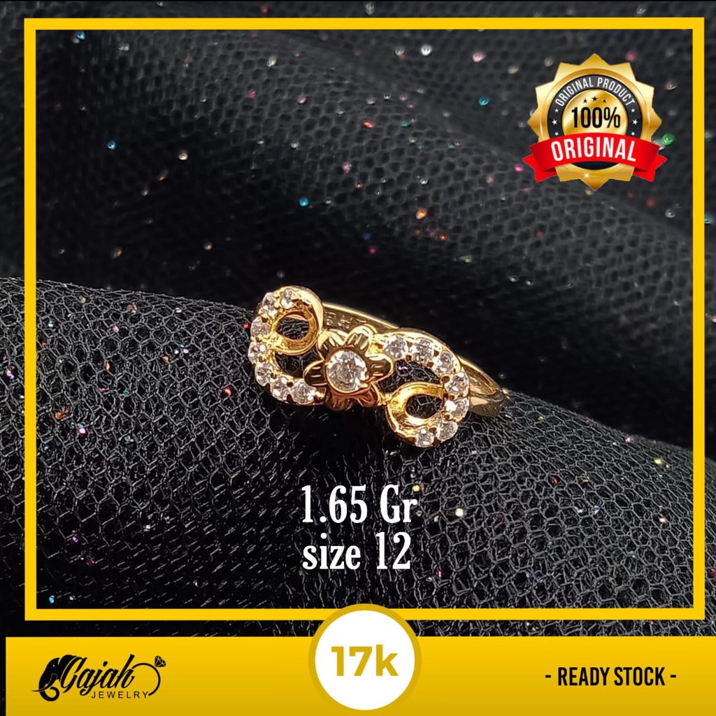 Cincin emas 17k - 1.65 gr kadar 750 - 4101