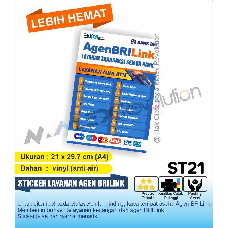

STIKER LAYANAN AGEN BRILINK ANTI AIR