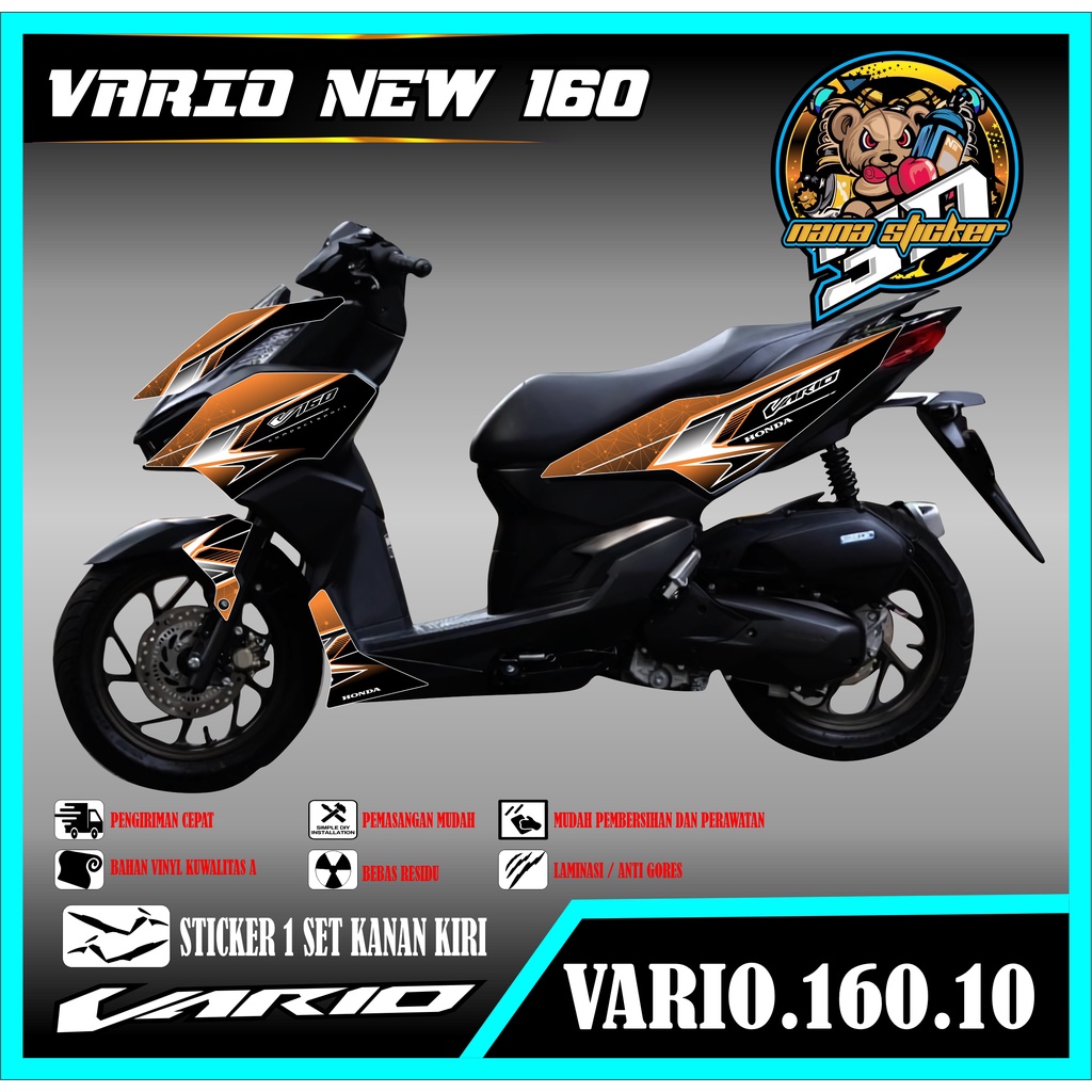 Striping NEW VARIO 160 - Variasi Sticker VARIO 160 Stiker Skotlet Motor Scotlite NEW VARIO 160 CODE 