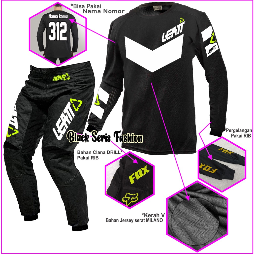 Baju jersey jerset  trabas adventure celana cros trail cross motor motocross bikin desain custom nam