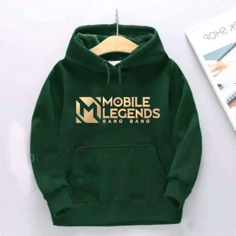 Jumper Hoodie Anak  HMOBILE LEGEND BANG BANG II Jaket Hoodie Anak Viral Bahan Fleece Sz M - XL ( Laki Laki &amp; Peremepuan )