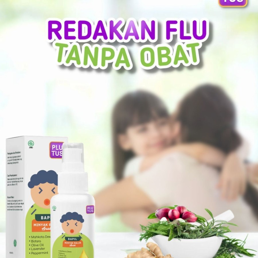 Minyak Balur Anak Untuk Batuk Pilek Plutus Bapil Aman BPOM 70ml