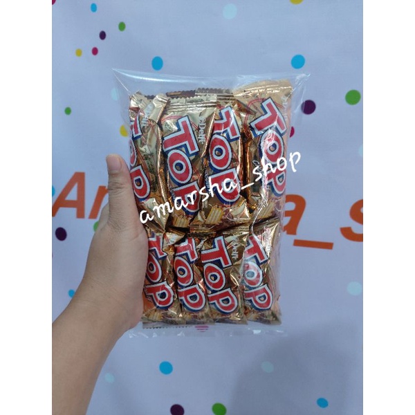 

Snack kiloan TOP COKLAT Cemilan Original,EXP masih panjang di jamin Ama