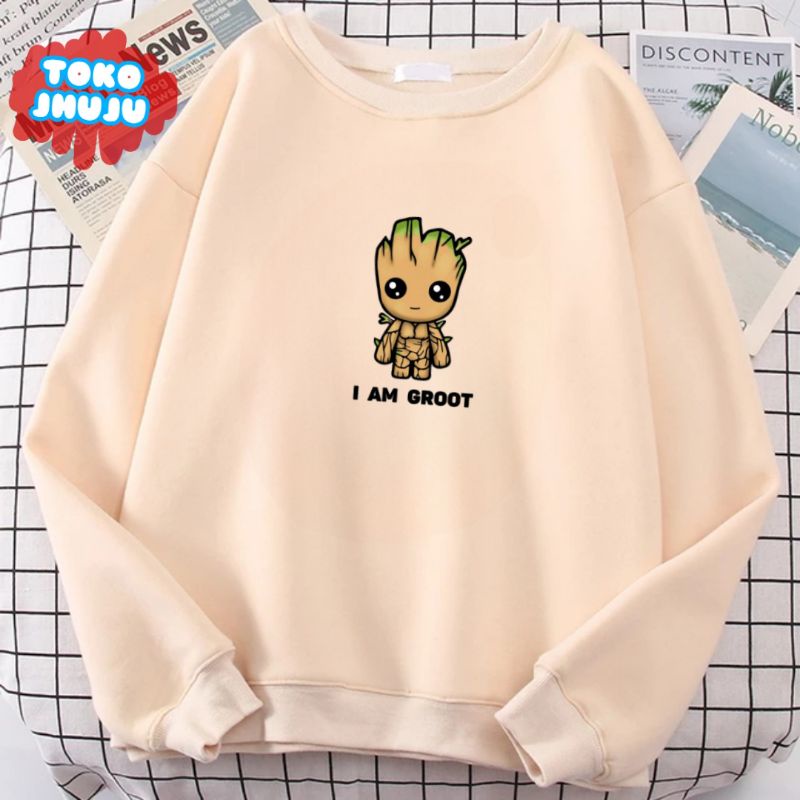 Sweater Dewasa I Am Groot