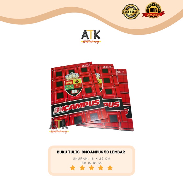 

Bts Buku Tulis Boxy Bm Campus 50 Lembar Atk