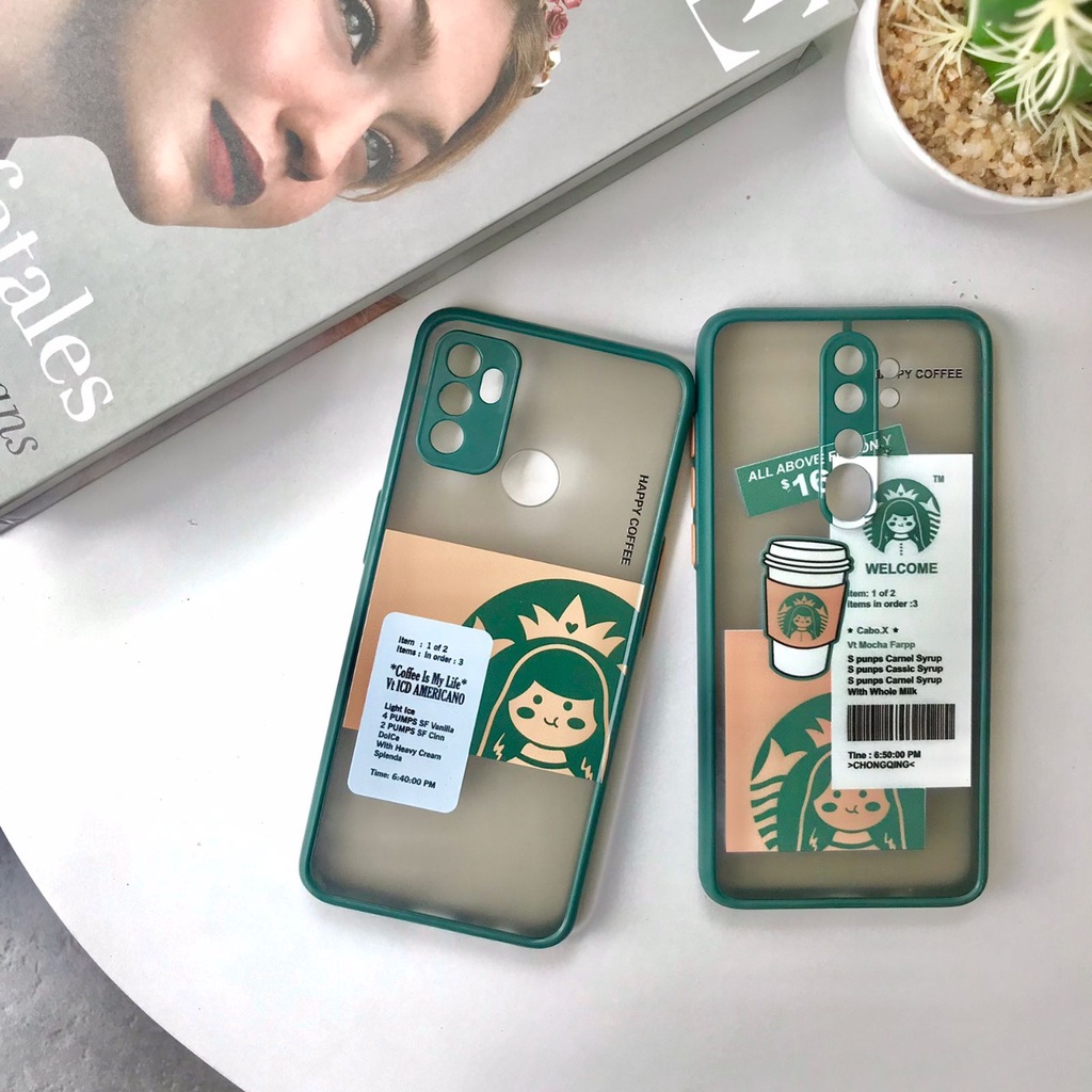 PRINTING HYBRID starbucks case samsung a03 core a53 5g a13 4g m52 5g a33 m23