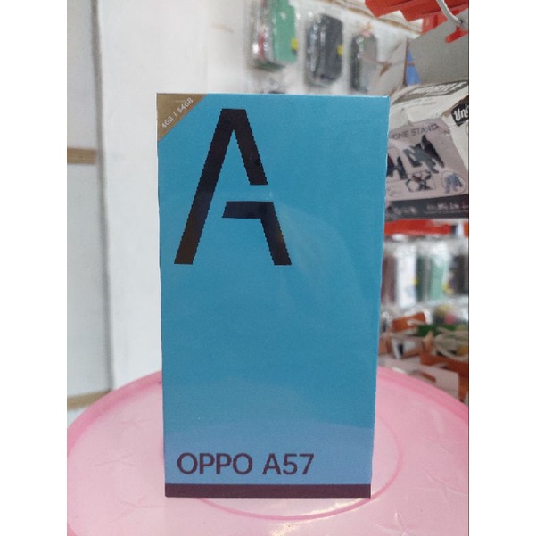 HP BARU OPPO A57 Ram 4+4/64 Warna hitam bersinar.GARANSI RESMI OPPO INDONESIA