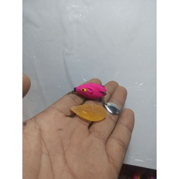 Molding soft frog 3d tikus 3cm