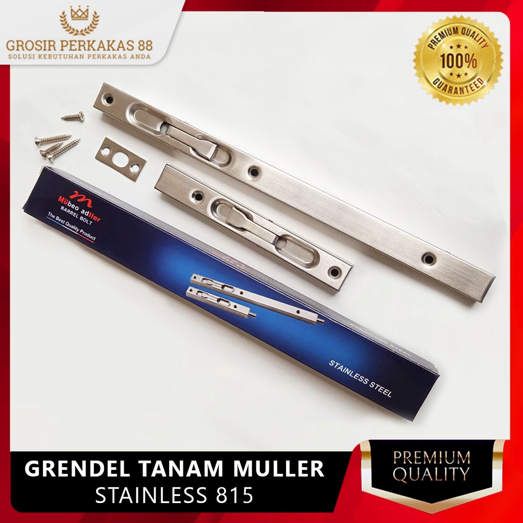 Grendel Pintu Panjang Gerendel Kupu Tarung Tanam Muller Slot 12 Inch