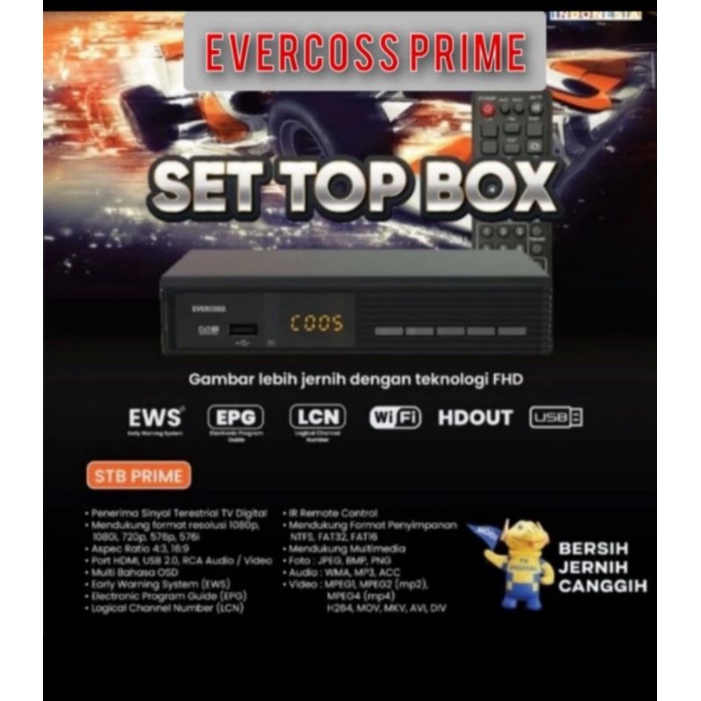 setopbox tv digital dvb t2 evercoss prime