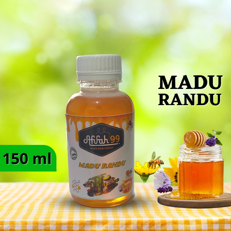 

Madu Afifah 99 Madu Murni Asli Nektar Randu 200gr (150 ml) Madu Randu 100% Alami Pure Natural Raw Honey