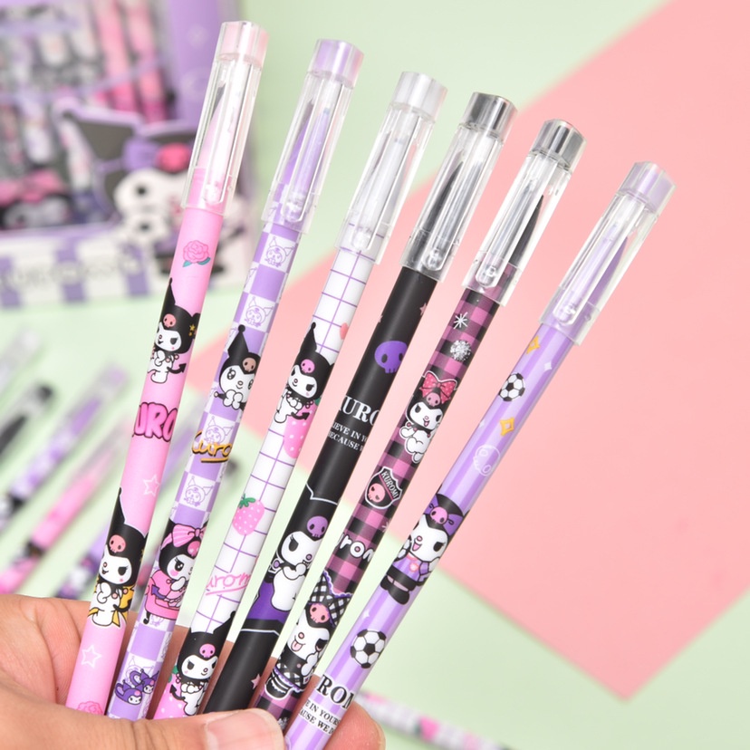 (12PCS) PULPEN SANRIO BISA DI HAPUS/ MAGIC PEN TINTA HITAM/ PULPEN CINNAMOROLL/KUROMI/MELODY/KADO ANAK