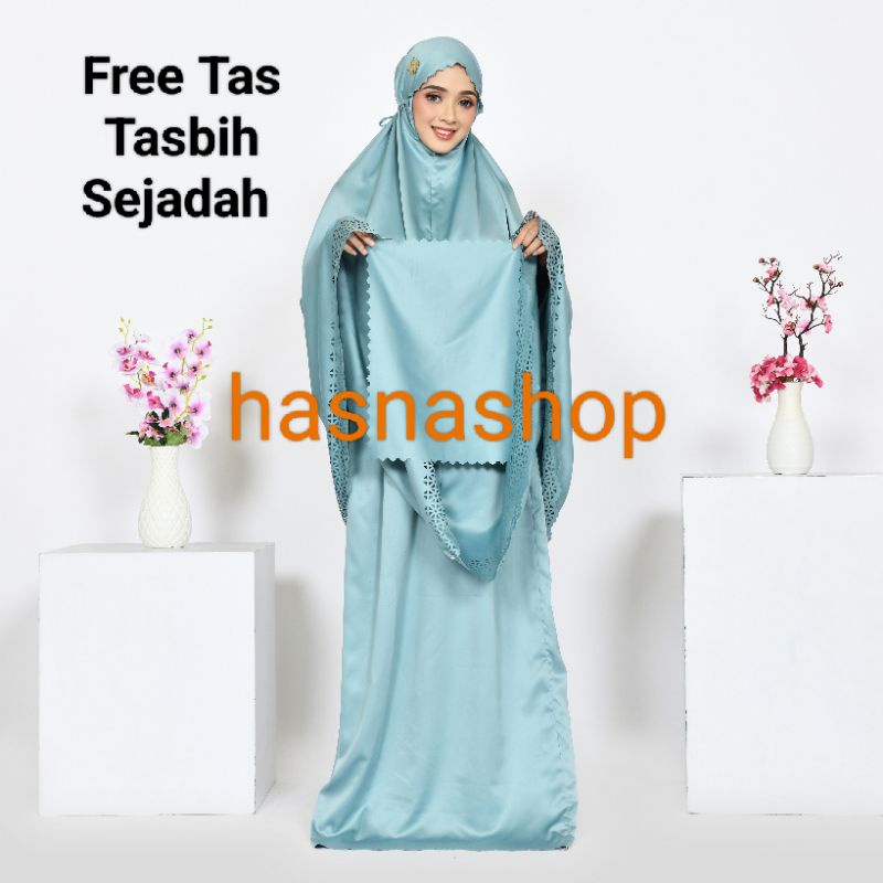 Mukena Dewasa Daily 2In1 Laser Cut Termurah Dan Terbaru